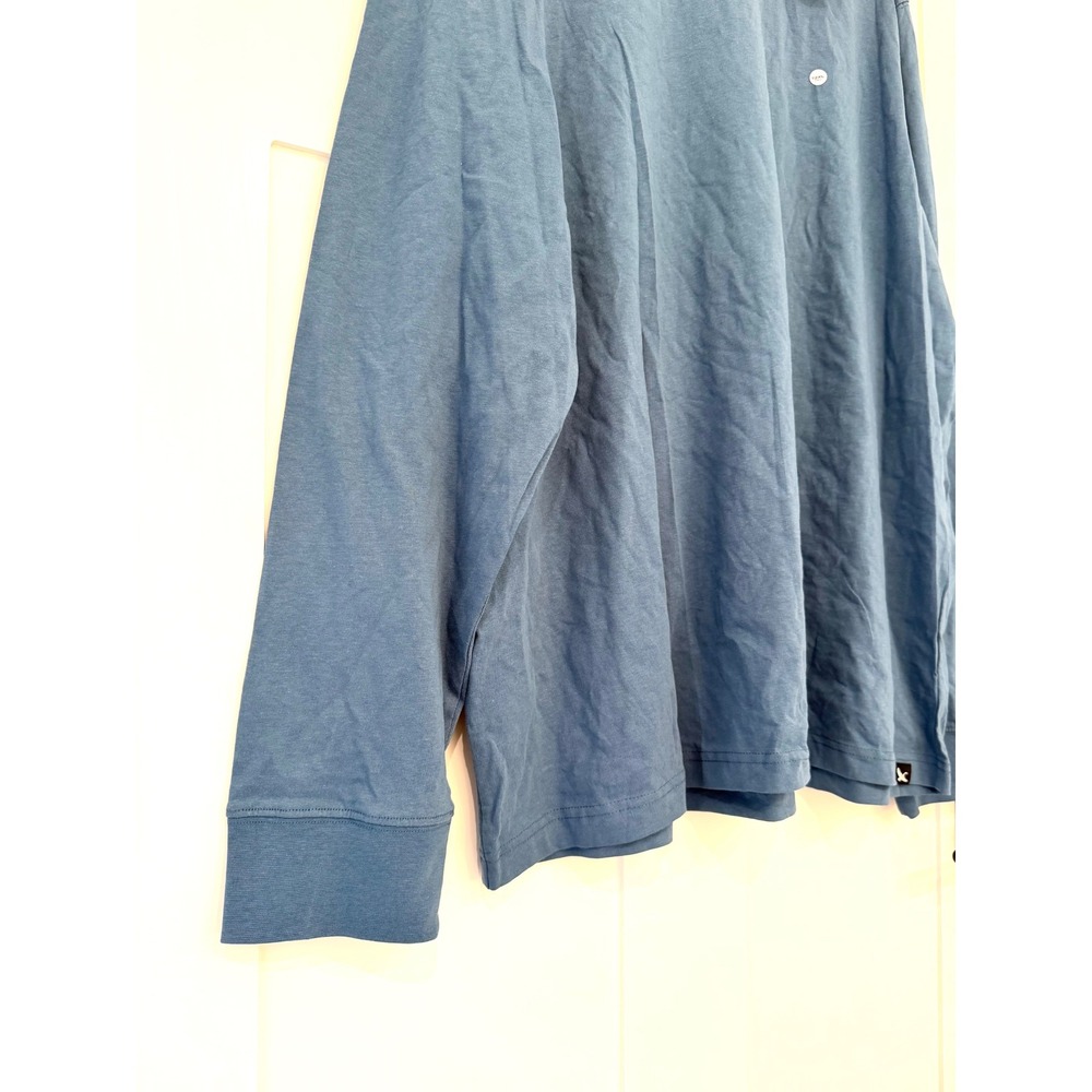 Eddie Bauer Legend Wash Long Sleeve T-Shirt Mens T2XL Tall Sea Blue 2539 NEW - Picture 4 of 8
